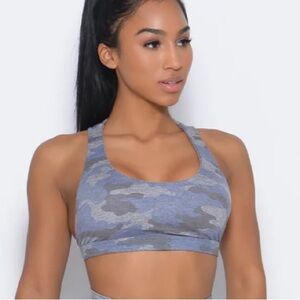 Bombshell Sportswear Silver Camo Sports Bra